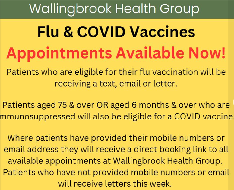 Flu & Covid Vaccine poster